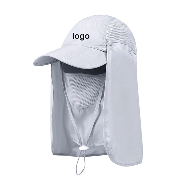 Folding Outdoor Sun Protection Hat Mask - Image 3