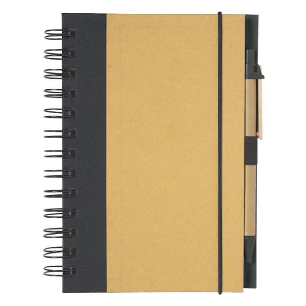 Eco-Inspired 5" x 7" Spiral Notebook & Pen - Image 9
