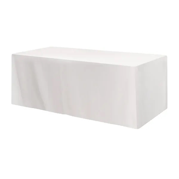 Fitted Poly/Cotton 3-sided Table Cover - fits 8' table - Image 9
