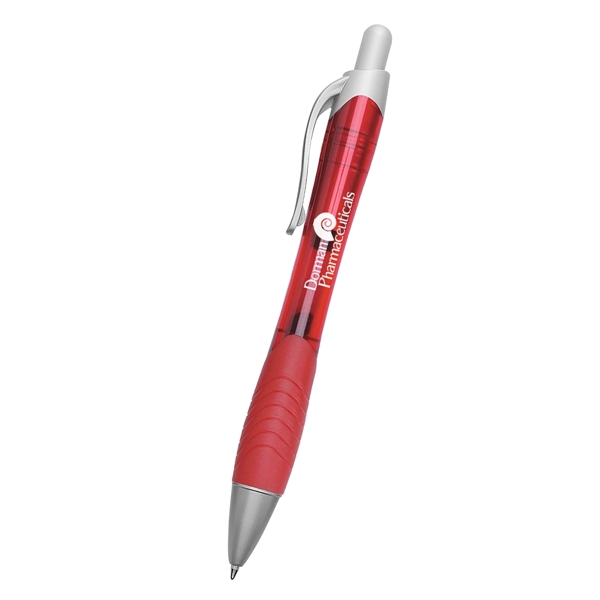 Rio Ballpoint Pen With Contoured Rubber Grip - Image 10