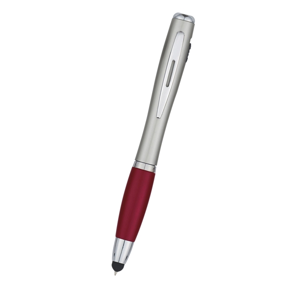 Trio Pen With LED Light And Stylus - Image 8