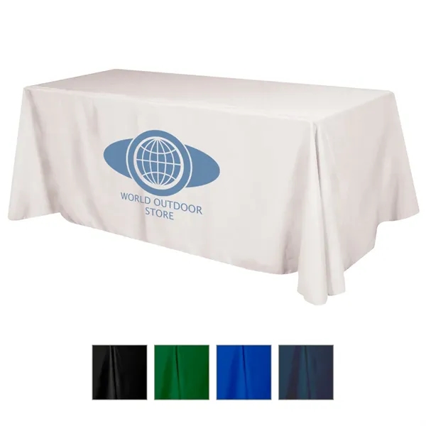Flat 4-sided Table Cover - fits 8' table (100% Polyester) - Image 1
