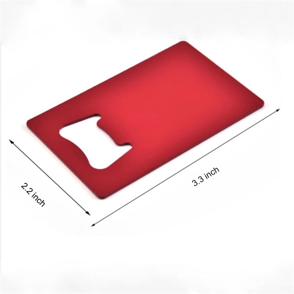 Stainless Steel Credit Card Bottle Opener     - Image 2