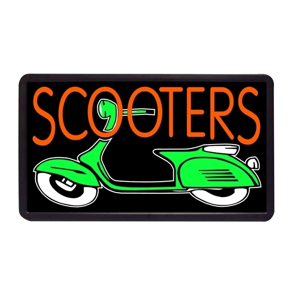 13" x 24" Simulated Neon Sign - Cars/Auto - Image 4