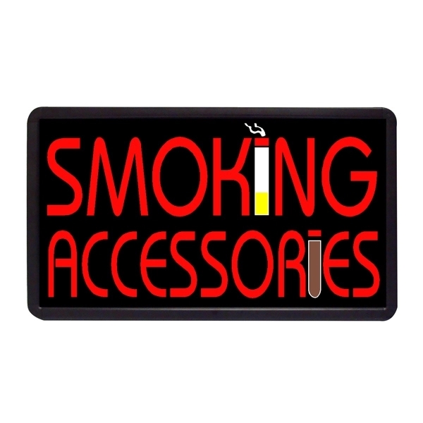 13" x 24" Simulated Neon Sign - Smoking/Cigars - Image 3