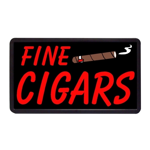 13" x 24" Simulated Neon Sign - Smoking/Cigars - Image 4