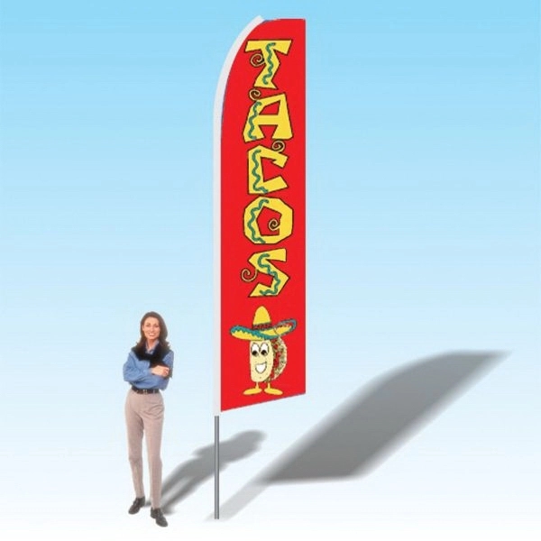 15ft. Advertising Banner Flag - Food/Restaurant - Image 2