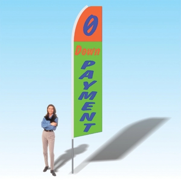 15ft. Advertising Banner Flag - Financial - Image 2