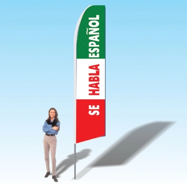15ft. Advertising Banner Flag - Spanish/Espanol - Image 2