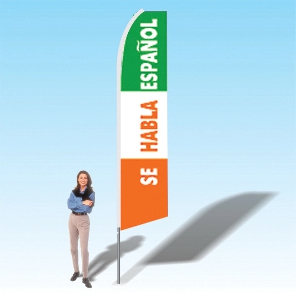 15ft. Advertising Banner Flag - Spanish/Espanol - Image 4