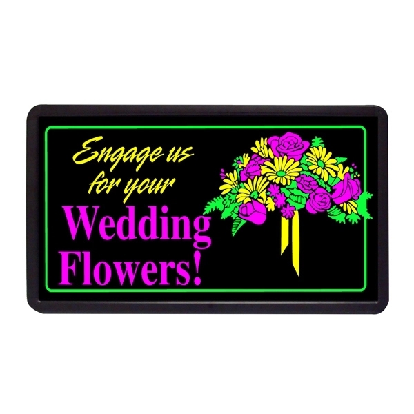 13" x 24" Simulated Neon Sign - Party/Gifts/Flowers - Image 3