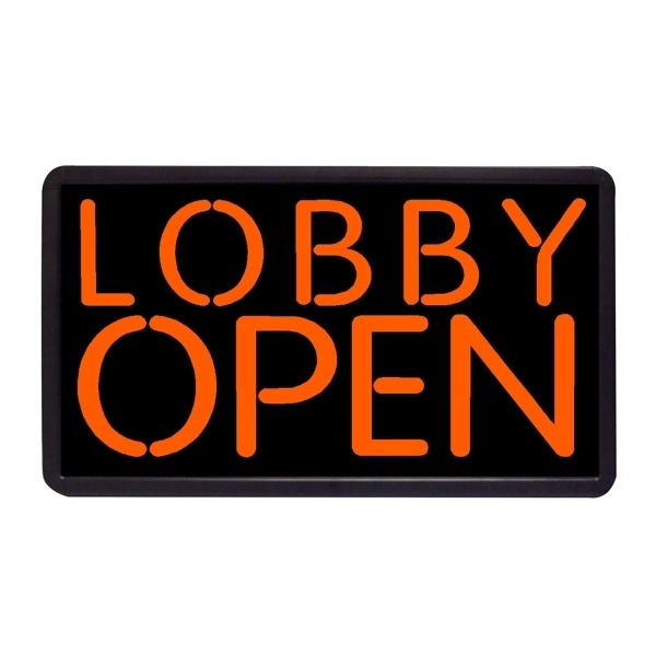 13" x 24" Simulated Neon Sign - Open/Closed/Hours - Image 7