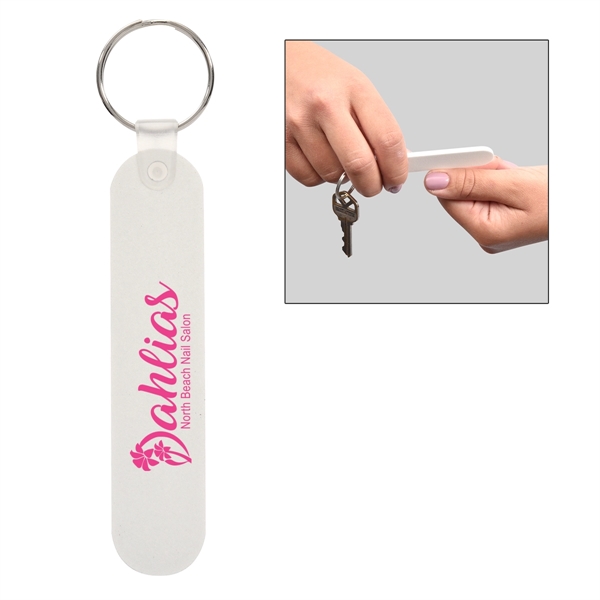 Travel Size Nail File With Key Ring - Image 3