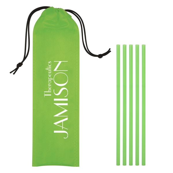 5-Pack On The Go Straws With Pouch - Image 8