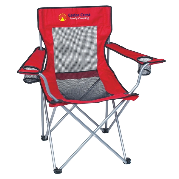 Mesh Folding Chair With Carrying Bag - Image 9