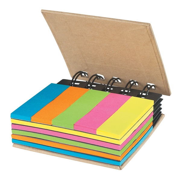 Spiral Book With Sticky Notes And Flags - Image 5