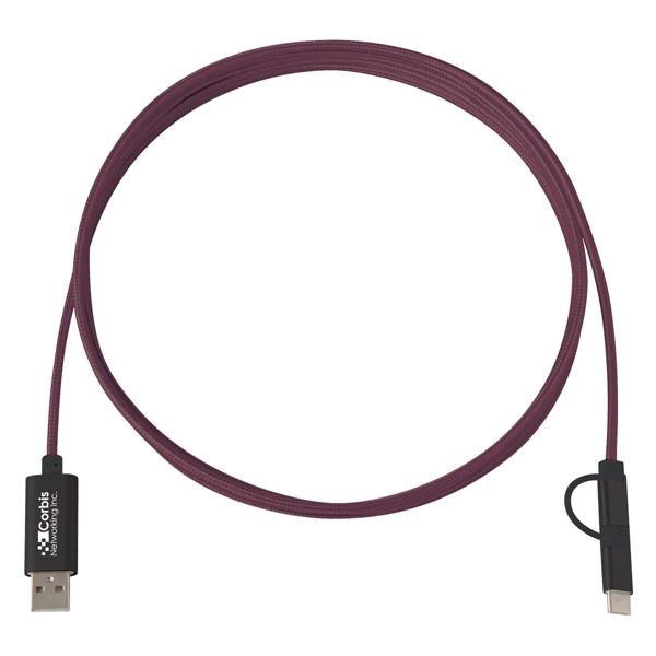 3-In-1 10 Ft. Braided Charging Cable - Image 11