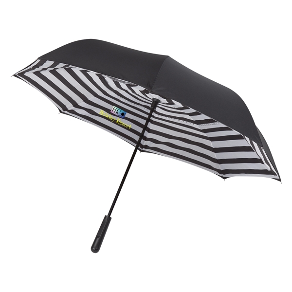 48" Arc Blanc Noir Inversion Umbrella - Image 25