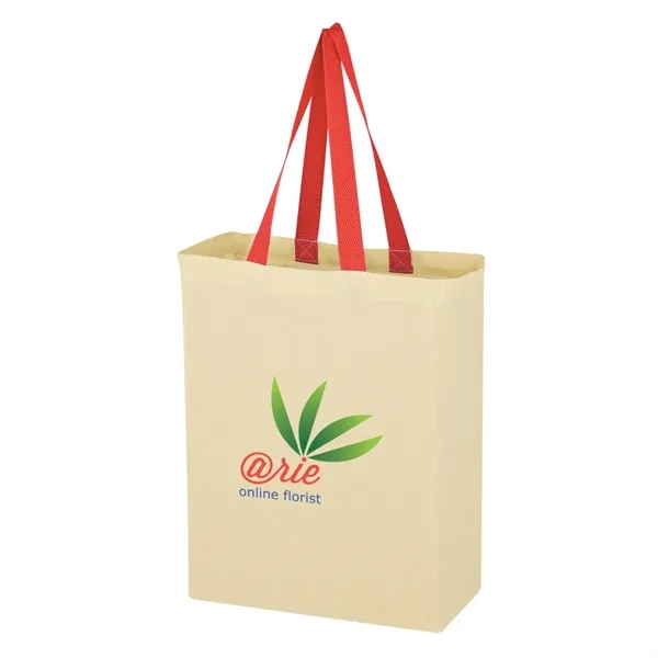 Natural Cotton Canvas Grocery Tote Bag - Image 7