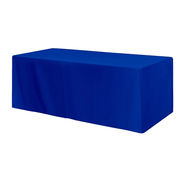 Fitted Poly/Cotton 3-sided Table Cover - fits 8' table - Image 10
