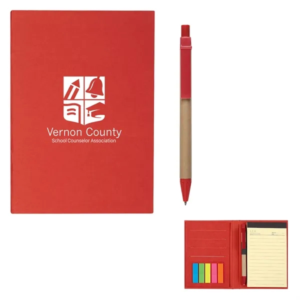 MeetingMate Notebook With Pen And Sticky Flags - Image 7