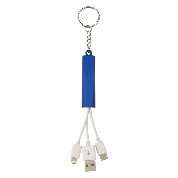 3-In-1 Light Up Charging Cables On Key Ring - Image 8