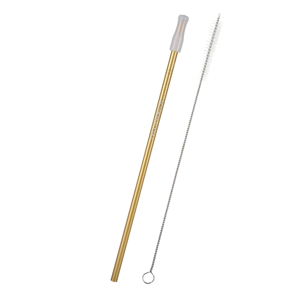 3- Pack Park Avenue Stainless Straw Kit with Cotton Pouch - Image 4