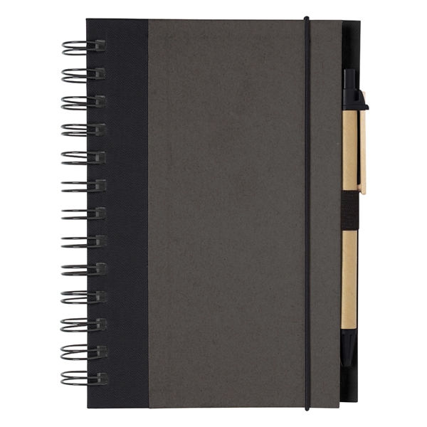 Eco-Inspired 5" x 7" Spiral Notebook & Pen - Image 11