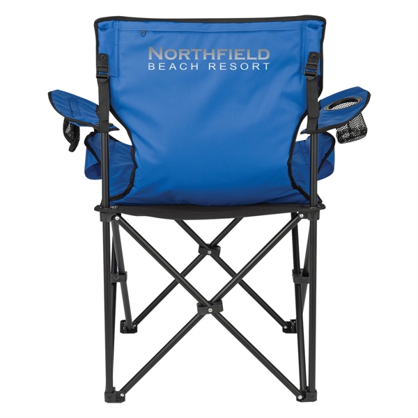 Deluxe Padded Folding Chair With Carrying Bag - Image 11