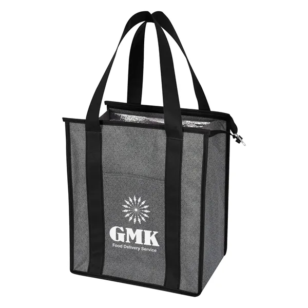 Heathered Non-Woven Cooler Tote Bag - Image 9