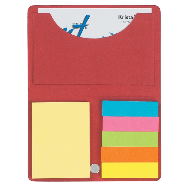 Sticky Notes and Flags in Business Card Case - Image 7