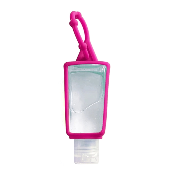 1oz Hand Sanitizer Bottle with Silicone Holder - Image 3