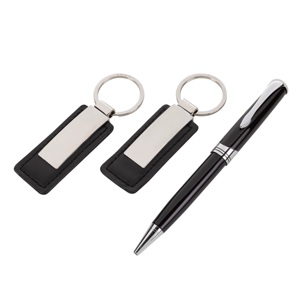 Executive Pen And Leatherette Key Tag Box Set - Image 3