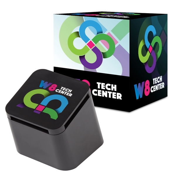 Slanted Cube Wireless Speaker With Custom Box - Image 1