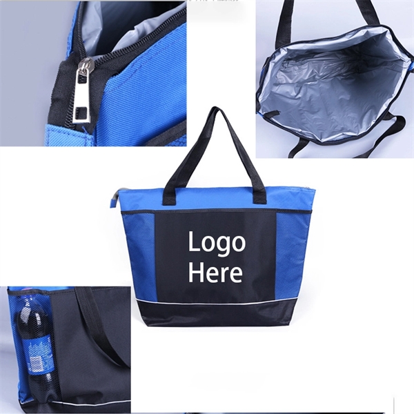 Shopping Cooler Select Zippered Tote Bag     - Image 1