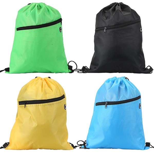 Cheap Drawstring Backpack With Zipper Pocket Rush Service