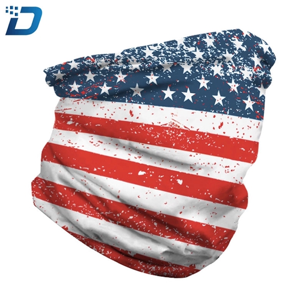 Outdoor American Flag Cycling Triangle Scarf Face Mask Neck - Image 4