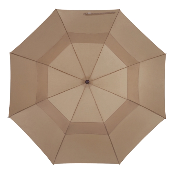 44" Arc Telescopic Folding Wood Handle Umbrella - Image 9