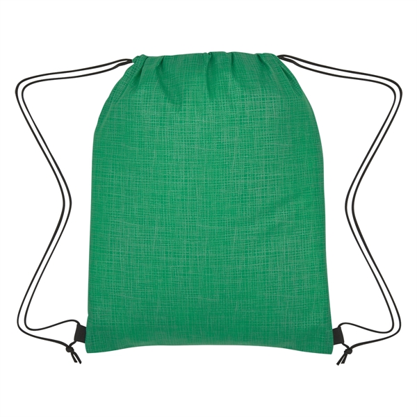 Crosshatch Non-Woven Drawstring Bag - Image 14