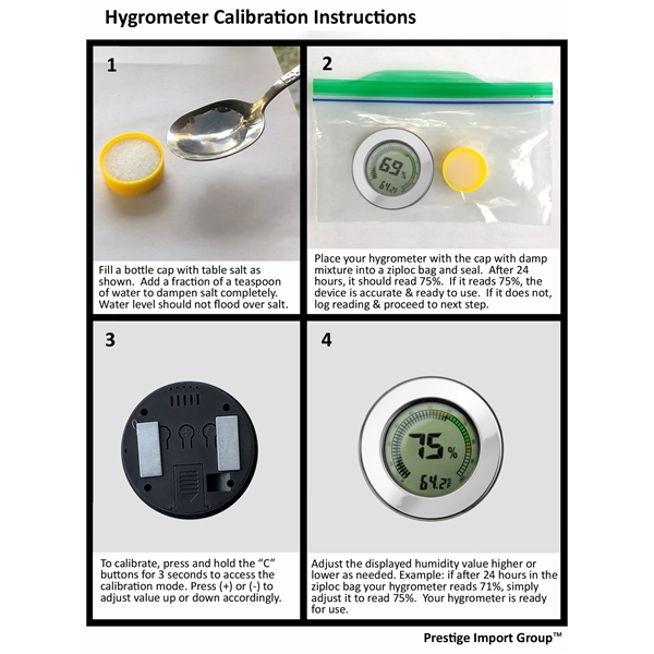 Silver Digital Hygrometer - Image 3