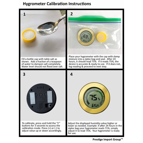 Gold Digital Hygrometer - Image 3
