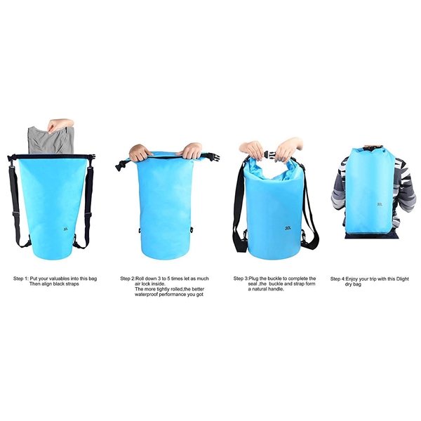 30 Liter Lightweight Waterproof Dry Backpack - Image 2