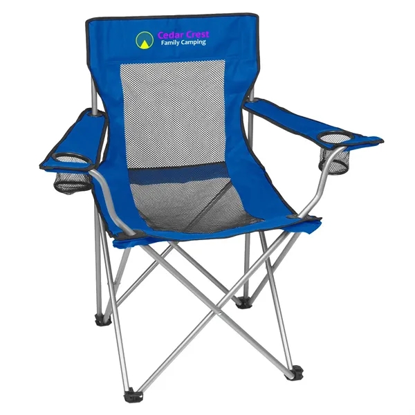 Mesh Folding Chair With Carrying Bag - Image 10