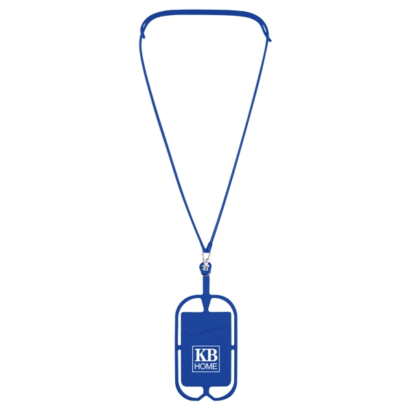 Silicone Lanyard With Phone Holder & Wallet - Image 10