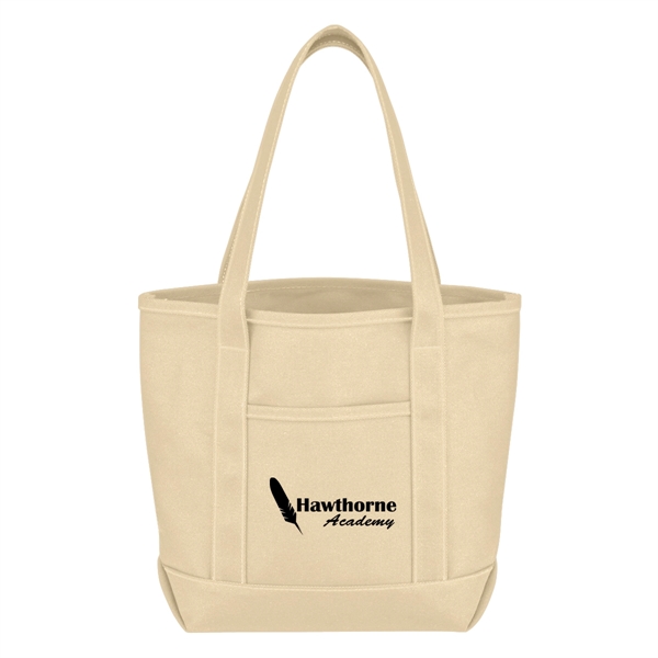 Small Cotton Canvas Yacht Tote Bag - Image 9