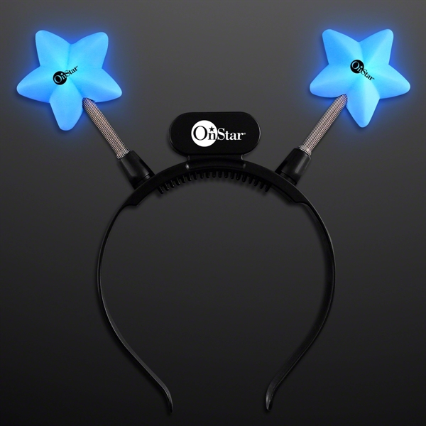 Blue star light-up head boppers - Image 1