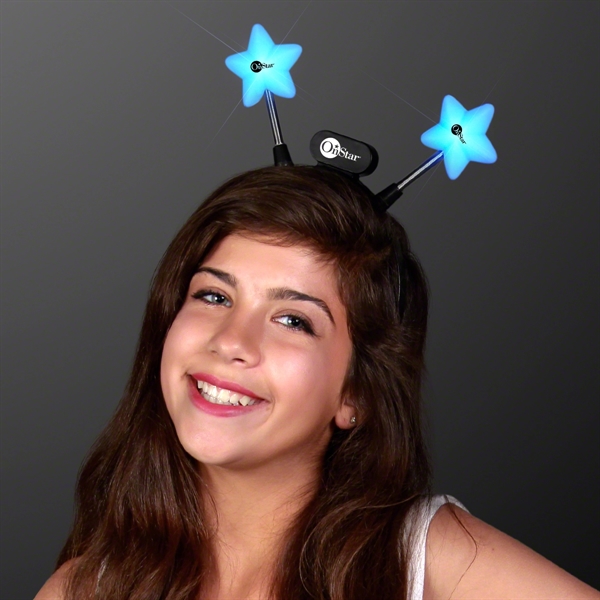 Blue star light-up head boppers - Image 3