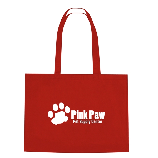 Non-Woven Shopper Tote Bag With Hook And Loop Closure - Image 25