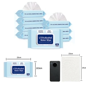 75% Wipes Disposable Cleaning Wipes(1 Packs,50 Wipes) Hand S