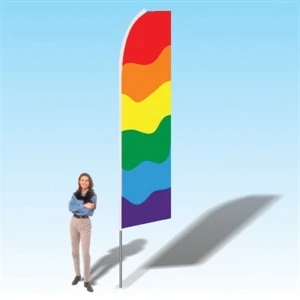 15ft. Advertising Banner Flag - Colors/Patterns